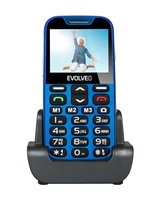EVOLVEO EasyPhone XD, mobilný telefón pre seniorov s nabíjacím stojanom (modrý)