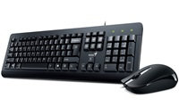 GENIUS KM-160 klávesnica a myš/ drôtový set/ USB/ čierna/ CZ+SK rozloženie