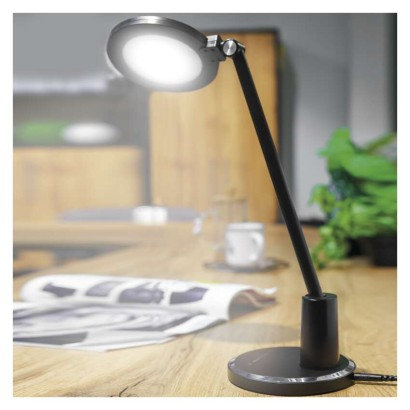 EMOS LED stolná lampa WESLEY, čierna