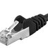 PREMIUMCORD Patch kábel CAT6a S-FTP, RJ45-RJ45, AWG 26/7 1,5m čierny