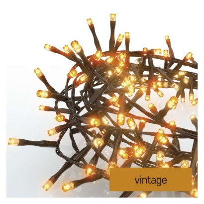 EMOS LED vianočná reťaz – ježko, 6 m, vonkajšia aj vnútorná, vintage, časovač