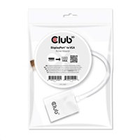 CLUB 3D Adaptér Club3D Active DisplayPort na VGA (M/F), 25 cm