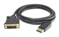 PremiumCord DisplayPort na DVI kábel 2m, tieň. M/M