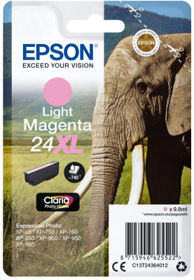 Epson Singel. Light Magenta 24XL Claria Photo Ink