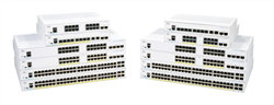Prepínač Cisco CBS250-24P-4G, 24xGbE RJ45, 4xSFP, bez ventilátora, PoE+, 195W