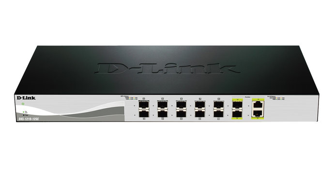 D-Link DXS-1210-12SC Smart Managed Switch, 10x10 SFP+, 2 x Combo 10GBase-T/SFP+ ports