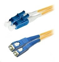 OEM Duplexní patch kabel SM 9/125, OS2, LC-SC, LS0H, 1m