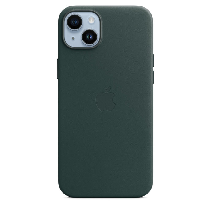 APPLE iPhone 14+ Leather Case with MagSafe-Forest Green