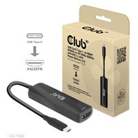 CLUB 3D Club3D Adaptér USB-C na HDMI 8K60Hz/4K120Hz, Active Adapter M/F, PD 3.0, HDR10+ a DSC 1.2