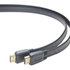 PREMIUMCORD HDMI High Speed + Ethernet plochý kábel, pozlátené konektory, 1 m
