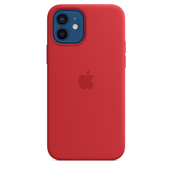 APPLE iPhone 12/12 Pre Silicone Case w MagSafe (P)RED/SK