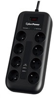 CYBER POWER SYSTEMS CyberPower Surge Buster™ 8 zásuviek, 2xUSB, 1.8m, nové