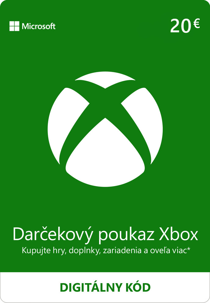 MICROSOFT ESD XBOX - Dárková karta Xbox 20 EUR