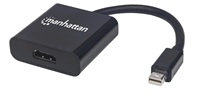 MANHATTAN Adaptér mini DP na HDMI, aktívny, čierny