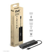 CLUB 3D Club3D Dokovací stanice USB-C, 8-in-1 MST Dual (1x HDMI/1x DP) 4K60Hz, Display Travel Dock