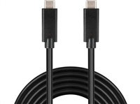 Kábel PREMIUMCORD USB-C ( USB 3.1 generácia 2, 3A, 10Gbit/s ) čierna, 0,5 m