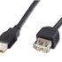 PREMIUMCORD USB 2.0 predlžovací kábel, A-A, 3 m čierny