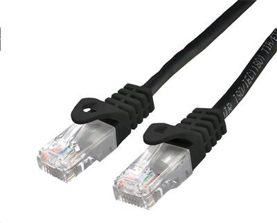 C-TECH kabel patchcord Cat6, UTP, černý, 0,5m