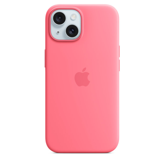 APPLE iPhone 15 Silicone Case with MS - Pink