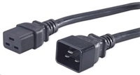 PremiumCord Kábel sieťový predlžovací 230V 16A 1,5m, konektory IEC 320 C19 - IEC 320 C20