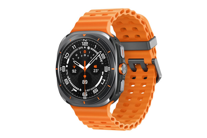 Samsung Galaxy Watch Ultra/47mm/Titanium Gray/Šport Band/Orange