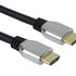 Kábel HDMI PREMIUMCORD 2.1 vysokorýchlostný + ethernetový kábel (krytky zo zinkovej zliatiny, pozlátené konektory) 0.5m