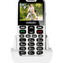 EVOLVEO EasyPhone XD, mobilný telefón pre seniorov s nabíjacím stojanom (biely)