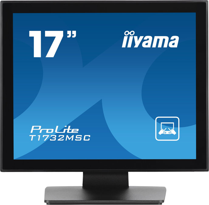 Iiyama dotykový monitor ProLite T17XX, 43.2 cm (17''), Projected Capacitive, 10 TP, kit (USB), black