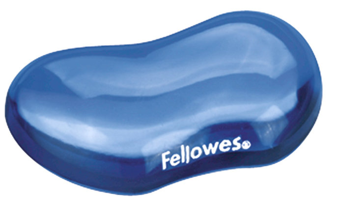 Podložka pod myš Fellowes Podložka pod zápästie CRYSTAL gélová modrá