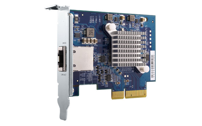 QNAP QXG-10G1T Síťová rozšiřující karta pětirychlostní sítě 10 GbE, jednoportová 10GBASE-T