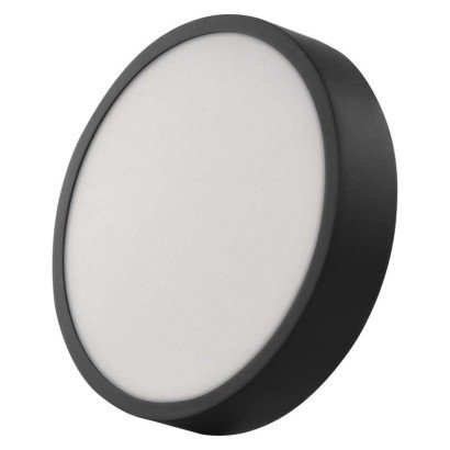 EMOS LED prisadené svietidlo, kruhové, čierne, 21W, CCT