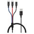 CONNECT IT Wirez 3v1 USB-C & Micro USB & Lightning, 1,2 m