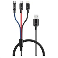 CONNECT IT Wirez 3v1 USB-C &amp; Micro USB &amp; Lightning, 1,2 m