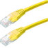 XtendLan patch kábel Cat6, UTP - 0,25m, žltý (predaj po 10 ks)