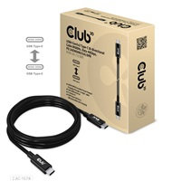 CLUB 3D Club3D Kabel USB4 Gen3x2 Type-C Oboustranný kabel 8K60Hz, Data 40 Gbps, PD 240W(48V/5A) EPR M/M 2m