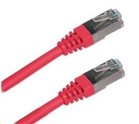 XtendLan patch kábel Cat5E, FTP - 1m, červený (predaj po 10 ks)