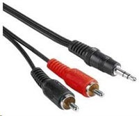 PREMIUMCORD Audio kábel 3,5 mm Jack - 2x Cinch 5 m (M/M, stereo)