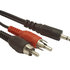 GEMBIRD kabel minijack 3.5mm - 2x RCA M/M 2,5m