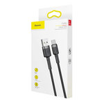 Baseus Cafule USB-A/C kábel 3A 2m čierny (CATKLF-CG1)