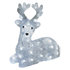 EMOS LED vianočný jelenček, 27 cm, vonkajší aj vnútorný, studená biela, časovač