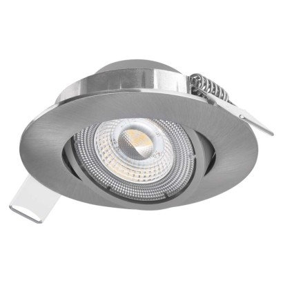 EMOS LED bodové svietidlo Exclusive strieborné, kruh 5W neutr. b.