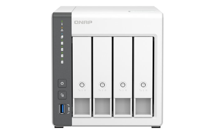 QNAP TS-433-4G (ARM 4core 2,0 GHz, 4 GB RAM, 4x SATA, 1x GbE, 1x 2,5 GbE, 2x USB 2.0, 1x USB 3.2)