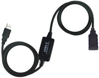 PREMIUMCORD USB 2.0 opakovač a predlžovací kábel A/M-A/F 10 m