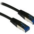 XtendLan patch kábel Cat6A, SFTP, LS0H - 0,25m, čierny (predaj po 10 ks)