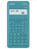 CASIO kalkulačka FX 220 PLUS 2E, modrá, školní, desetimístná