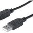MANHATTAN USB kábel 2.0 Kábel A-B 1,8 m, čierny