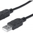 MANHATTAN USB kábel 2.0 Kábel A-B 1,8 m, čierny