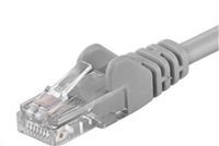 PREMIUMCORD Patch kábel UTP RJ45-RJ45 CAT5e 0.25 m sivá