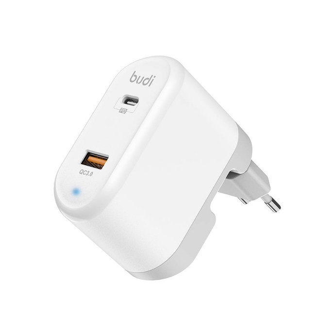 Budi 328E nabíjačka mobilných zariadení USB+USB-C, 18W