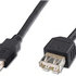 Kábel USB PREMIUMCORD 2.0 A-A 1m, predĺženie (M/F) sivá